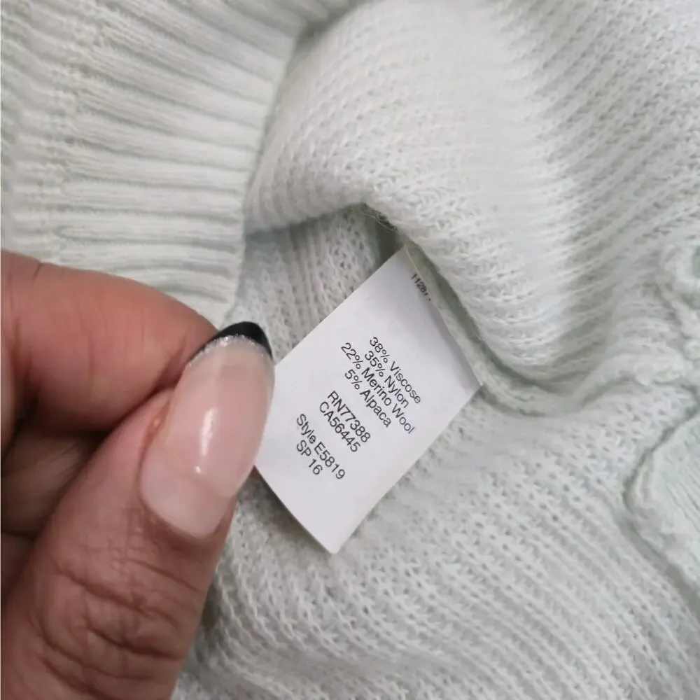 Madewell Mint Crewneck Lightweight Boho Sweater